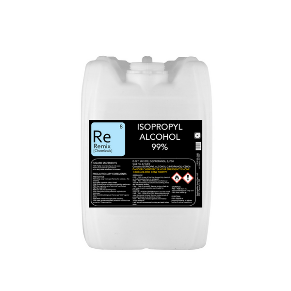 RemixChem Isopropyl Alcohol 99%, 5 Gal (48/pallet)