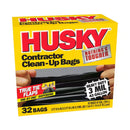 Husky Contractors Black Bags, 42 Gallon - Pack of 32 Bags