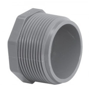 Spears 1" PVC Schedule 80 Threaded MIPT Plug