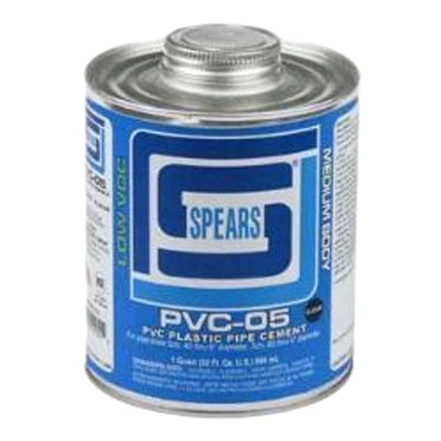 Spears PVC - 05 Gray Medium Body PVC Cement Glue 1/4 Pint
