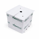 HBX Block Cover, 6 Mil, Black/White Poly, 6 Inch - Pack of 40