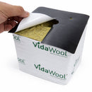 HBX Block Cover, 6 Mil, Black/White Poly, 6 Inch - Pack of 40