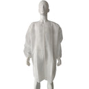 HBX Disposable Lab Coat, 3 Pocket, Large - Pack of 10