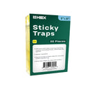 HBX Yellow Sticky Traps, 3 Inch x 5 Inch - Pack of 50