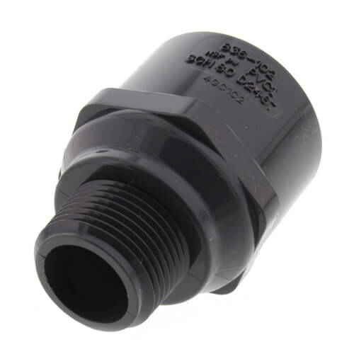 Spears 3/4" x 1" PVC Schedule 80 Reducing Male Adapter (50/Box)