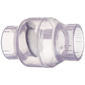Spears 1" PVC Schedule 40 Slip Clear Swing Check Valve
