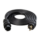 Iluminar Wieland Female to Male 15 ft Power Cord for DE & CMH Fixtures, NEMA L7-15 Twist Lock - 277