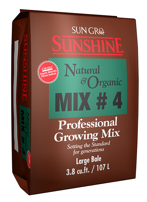 SunGro Horticulture Sunshine Natural & Organic Mix, 3.8 cf Bale