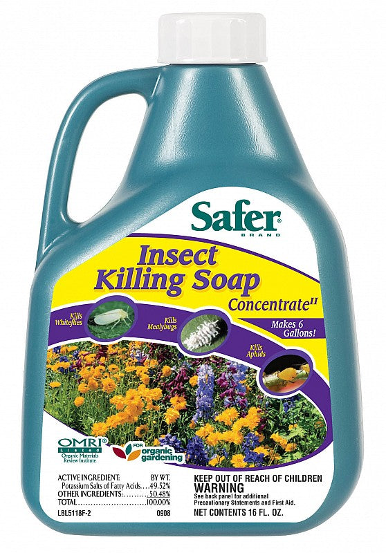 Safer Brand Insect Killing Soap Concentrate, 16 oz.