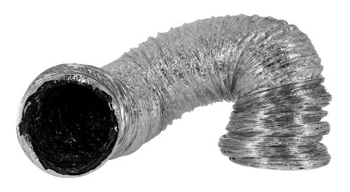 Ideal-Air Supreme Silver / Black Ducting, 8" x 25 ft