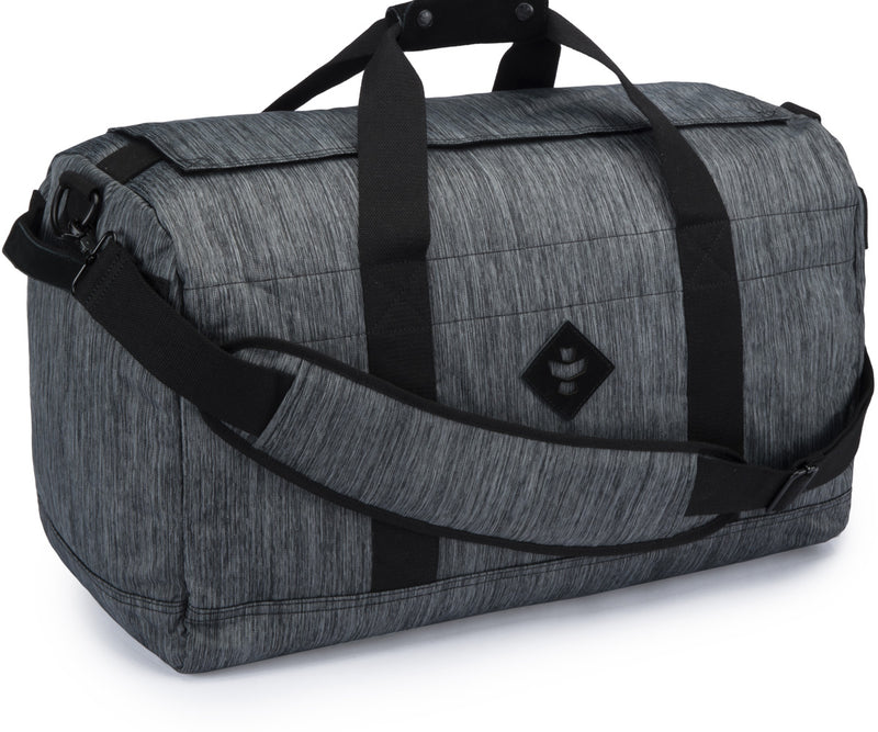 Revelry Supply The Continental Large Odor Absorbing Duffel, Striped Black