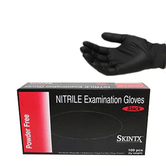 Skintx Black Nitrile Examination Gloves 5 Mil - X-Large - Pack of 100