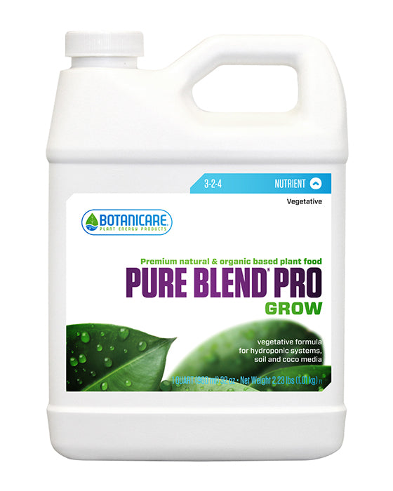 Botanicare Pure Blend Pro Grow Quart (12/Cs)