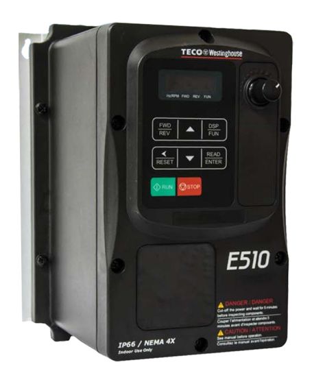 Teco ELE-VFD 3HP 1 & 3PH 230V INPUT E510-203-HN4R-U