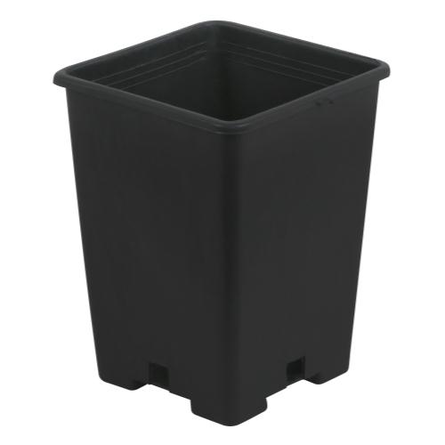 Gro Pro Black Plastic Square Pot 5 x 5 x 7 in (6000/Plt)