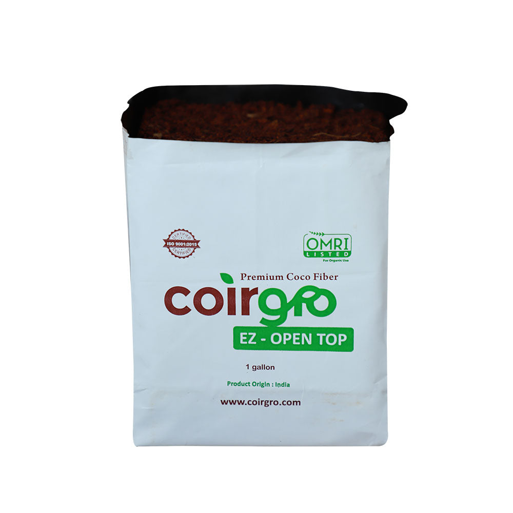 Coirgro EZ Open Top Bag With Aeration Enhanced, 1 Gallon - Case Of 40