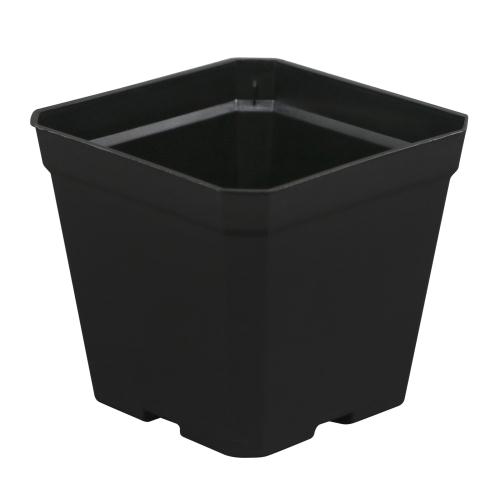 Gro Pro Black Plastic Pot, 4 x 4 x 3.5 in - Min QTY of 160 Pots