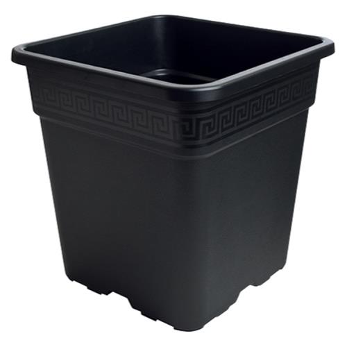 Gro Pro Black Square Pot 2 Gallon (versace)