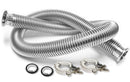Across International - KF25 Flexible Premium Stainless Steel Vacuum Bellow 6 Feet WITH Clamps and o-rings
