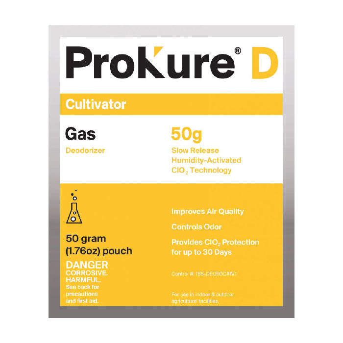 Prokure D - 50 Gram Chlorine Dioxide Extended Release Gas, 4000 cu. Ft., Case of 12 Packets