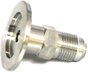 Across International KF25/NW25 Flange to 3/8'' Flare Adapter for Vacuum Connection