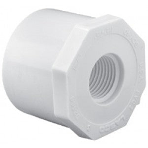 Spears 1.5" x 1.25" PVC Schedule 40 Spigot x Fipt Reducer Bushing