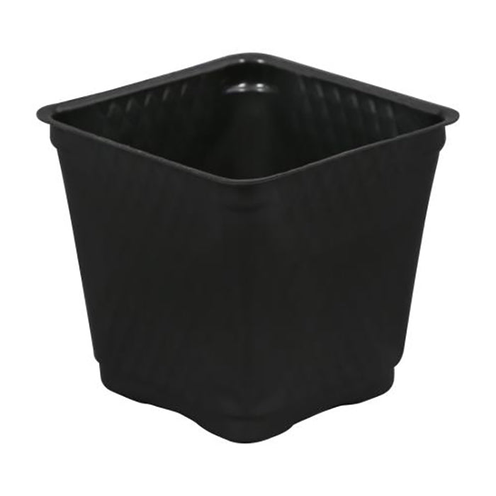 Gro Pro Square Plastic Pot Black, 3.5 inch