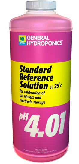 General Hydroponics pH 4.01 Calibration Solution, 1 Quart