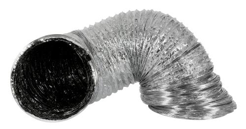 Ideal-Air Supreme Silver / Black Ducting, 12" x 25 ft