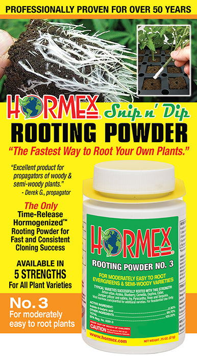 Hormex Snip'n Dip Rooting Powder #3, .75 oz.