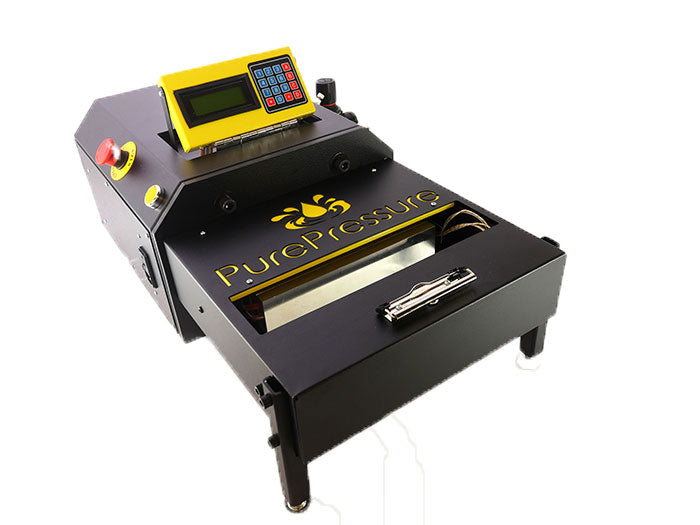 PurePressure Pikes Peak 5 Ton Pneumatic Rosin Press with Automatic Pressure Control - 10" x 2.5"