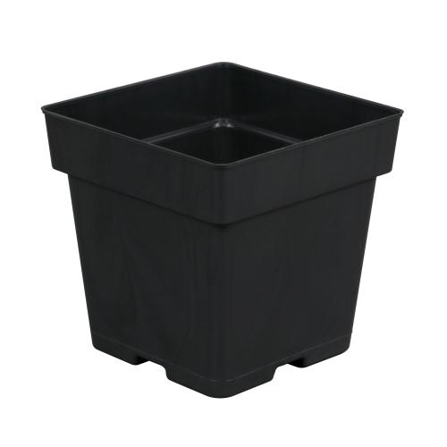 Gro Pro Black Plastic Pot, 5.5 x 5.5 x 5.75 in