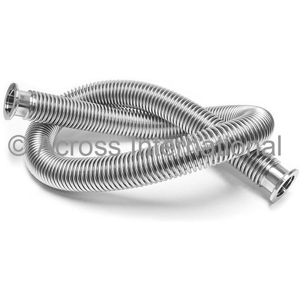 Across International KF25 Flexible Premium Stainless Steel Vacuum Bellow, 3.3 ft.