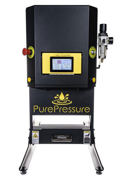 PurePressure Pikes Peak 5 Ton Pneumatic Rosin Press with Dual Pressure - 10" x 2.5"