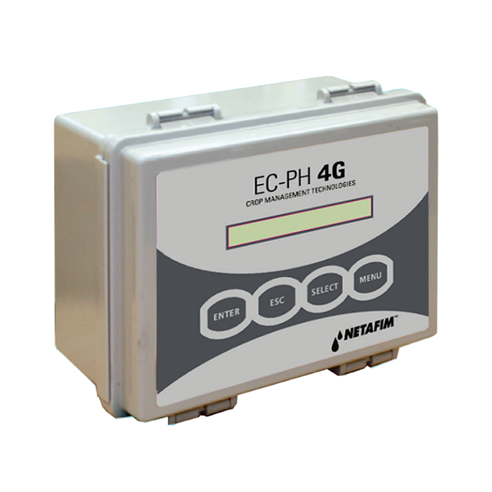Netafim - EC & PH Kit Transmitter Monitor 4G Box EC & PH Sensor 5 Calibration Buffers