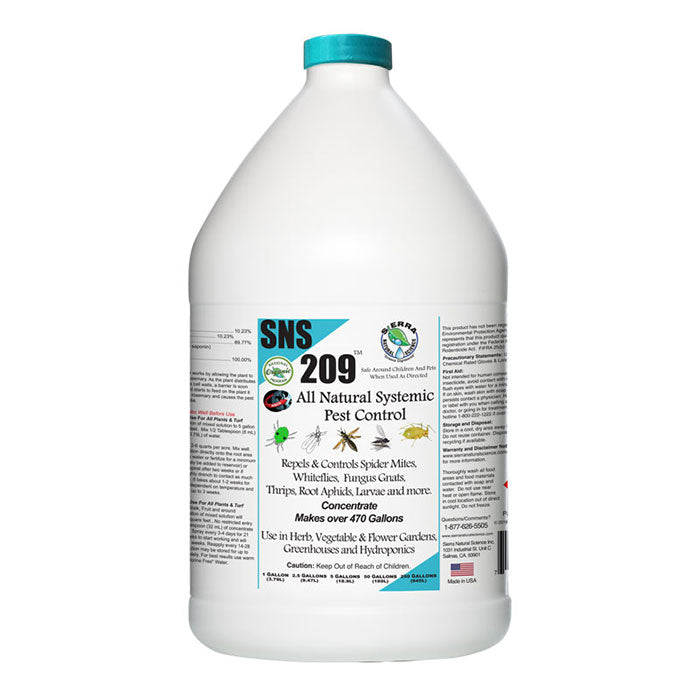 Sierra Natural Science 209 Systemic Pesticide Concentrate, 1 Gallon
