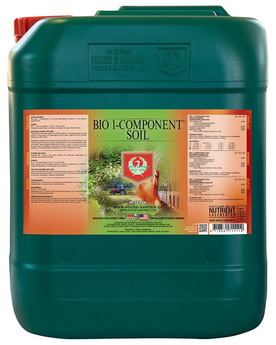 House and Garden Bio 1-Component Soil, 20 Liter