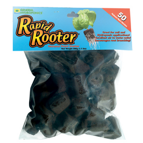 General Hydroponics Rapid Rooter Replacement Plugs, 1.5" Round - Bag of 50