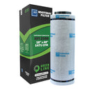 Kootenay Filter KFI 2500 Green Line Carbon Filter with Flange, 10" - 1471 CFM