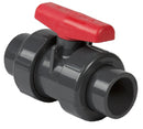 Spears 1.25" PVC Schedule 80 Slip Union ball valve (1/Box)