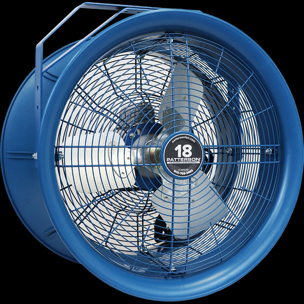 Patterson Fans 18" HIGH VEL ECM FAN FG+YOKE 1/2HP-115-277V-1800-TE,OLP With Remote and Cable