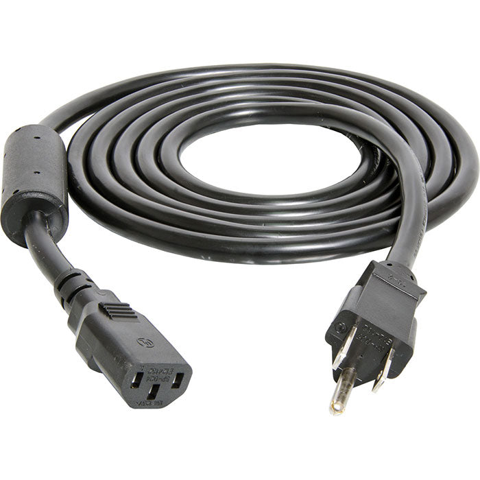 Hydrofarm 8' Power Cord with Ferrite Ring for Phantom/DE and Xtrasun, AWG 14, 120V