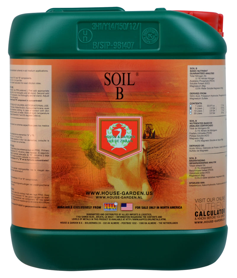 House and Garden Soil B, 5 Liter