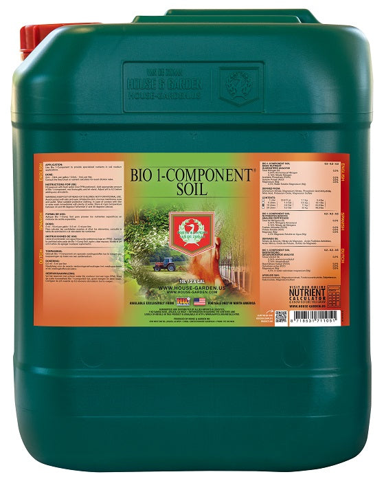 House and Garden Bio 1-Component Soil, 10 Liter