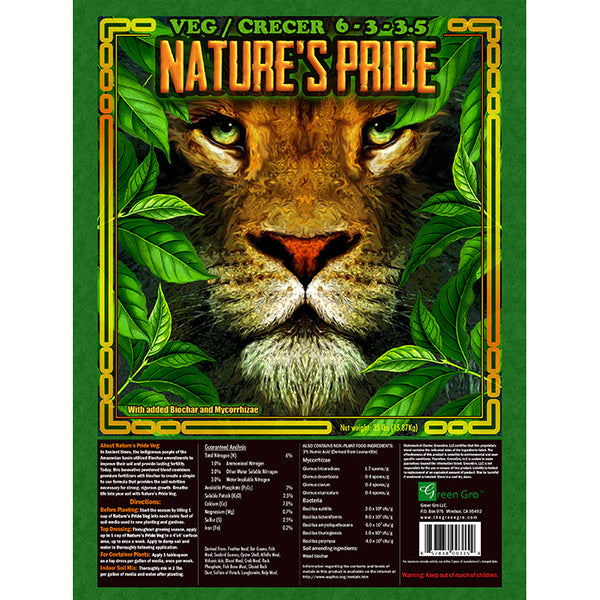 GreenGro Natures Pride Veg Fertilizer, 35 lb