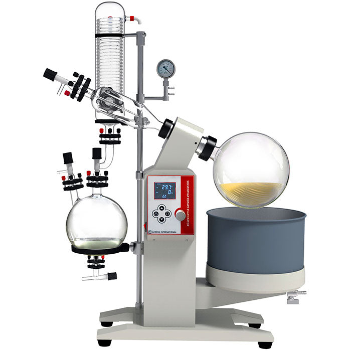 Across International SolventVap 1.3 Gallon/5L Rotary Evaporator with Motorized Lift, 220 Volt