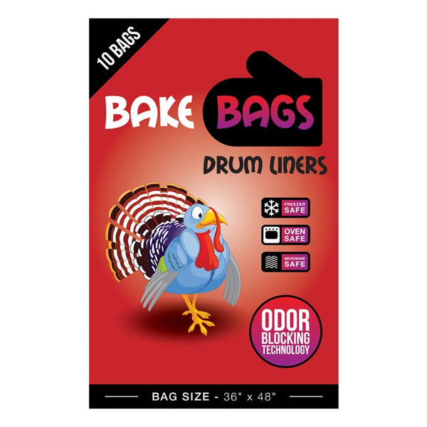 Bake Bags 55 Gallon Drum Liners 36'' W x 48'' H, Pack of 10