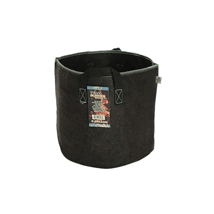 Spring Pot - Bundles Fabric Burner Pot - 5 Gallon w/ Handles Black (250/cs)