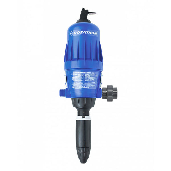 Dosatron Water Powered Doser, 14 GPM 1:500 to 1:50, Viton Seals & Bypass - 3/4 Inch (D14MZ2VFBPHY)