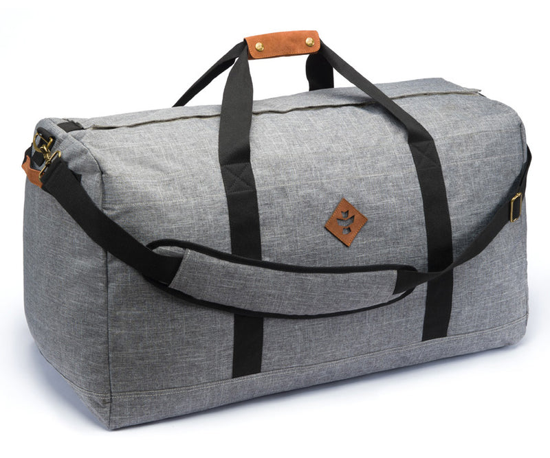 Revelry Supply The Continental Large Odor Absorbing Duffel, Crosshatch Grey